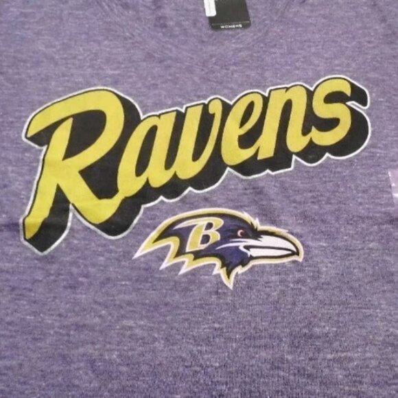 5th & Ocean by New Era Women's Large Baltimore Ravens Tri-Natural T-Shirt, Large - Picture 4 of 8